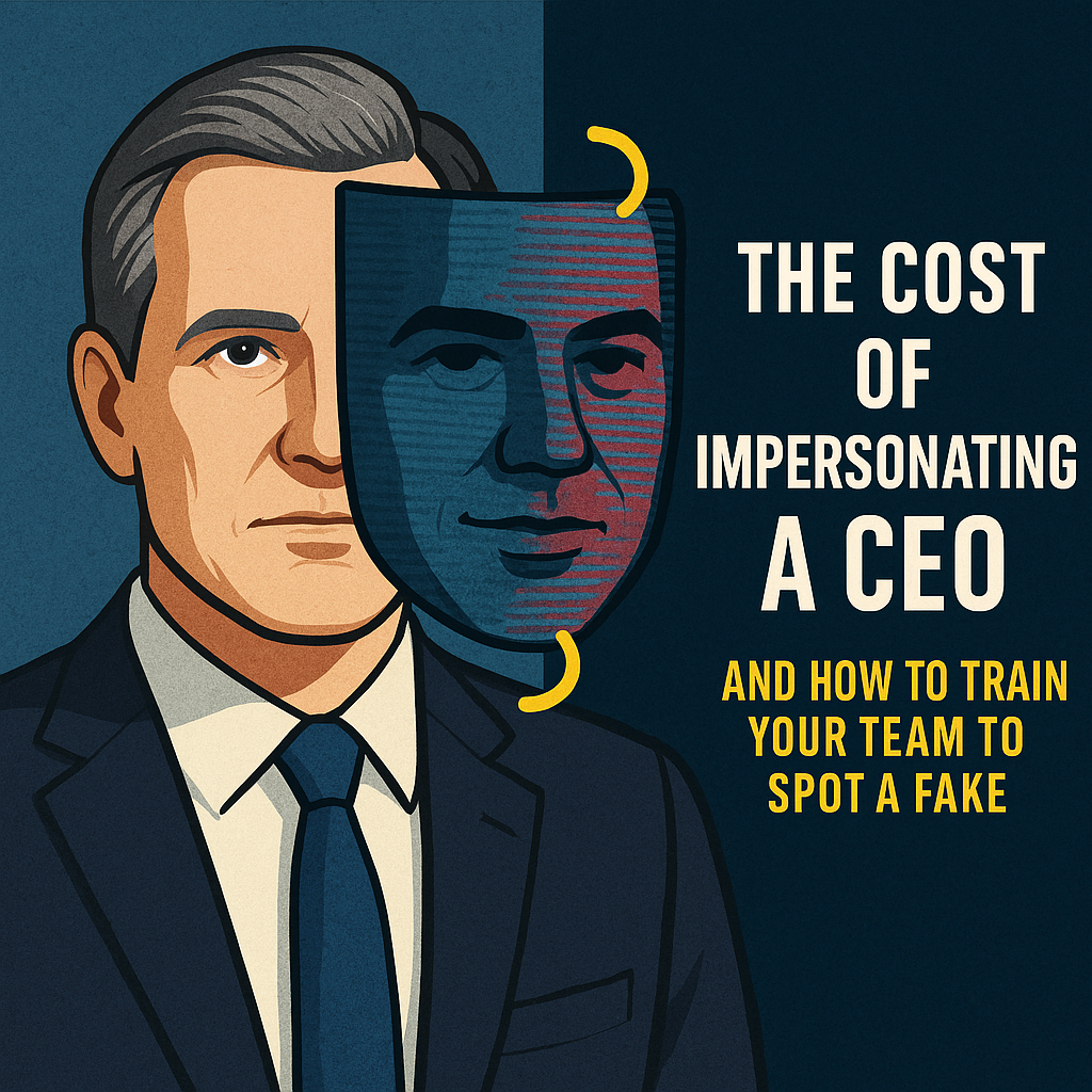 🎭 The Cost of Impersonating a CEO — And How to Train Your Team to Spot a Fake