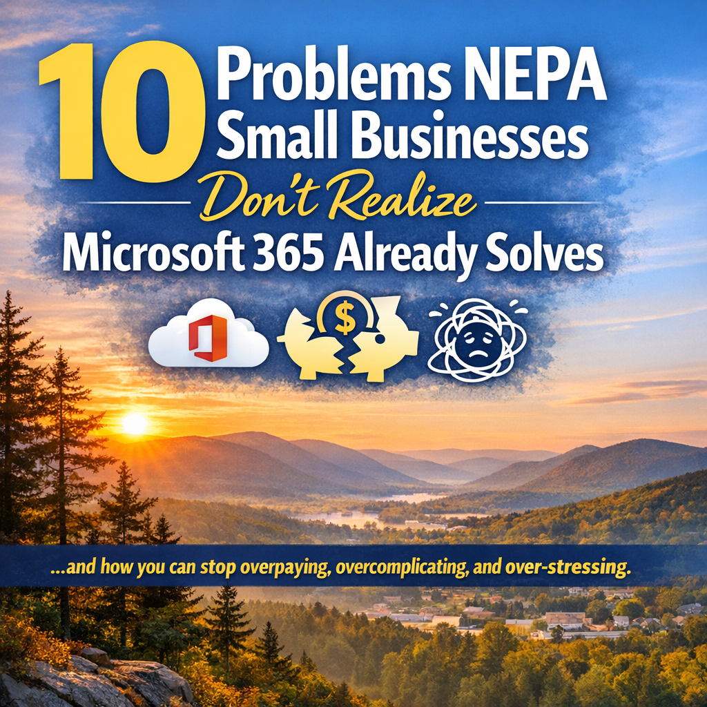 🌄 10 Problems NEPA Small Businesses Don’t Realize Microsoft 365 Already Solves