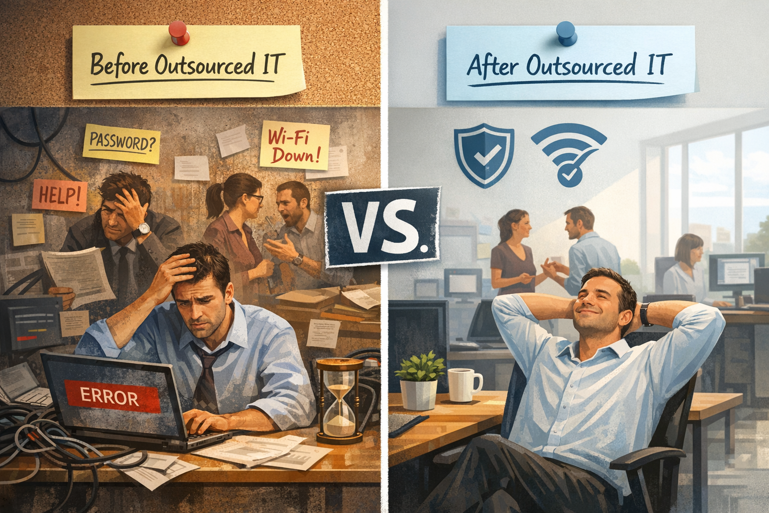Why Outsourcing IT Quietly Eliminates Office Problems